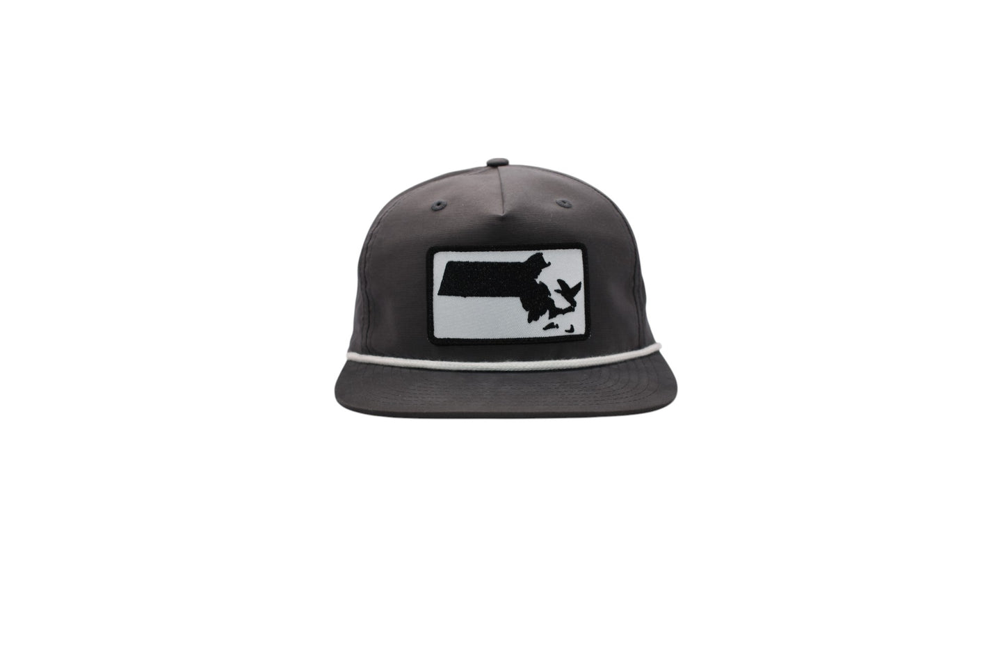 5 Panel Rope Hat with patch (Gray)